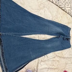 Classic Blue Bell Bottom Women's Jeans